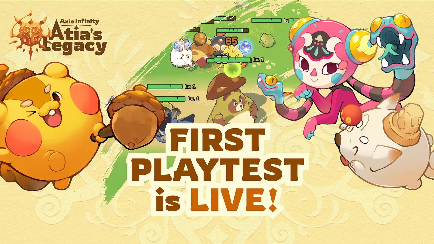 Axie Infinity Launches First Atia's Legacy Playtest - Blockchain MMO Opens Exclusive Access for 1,000 Players Through October 2nd